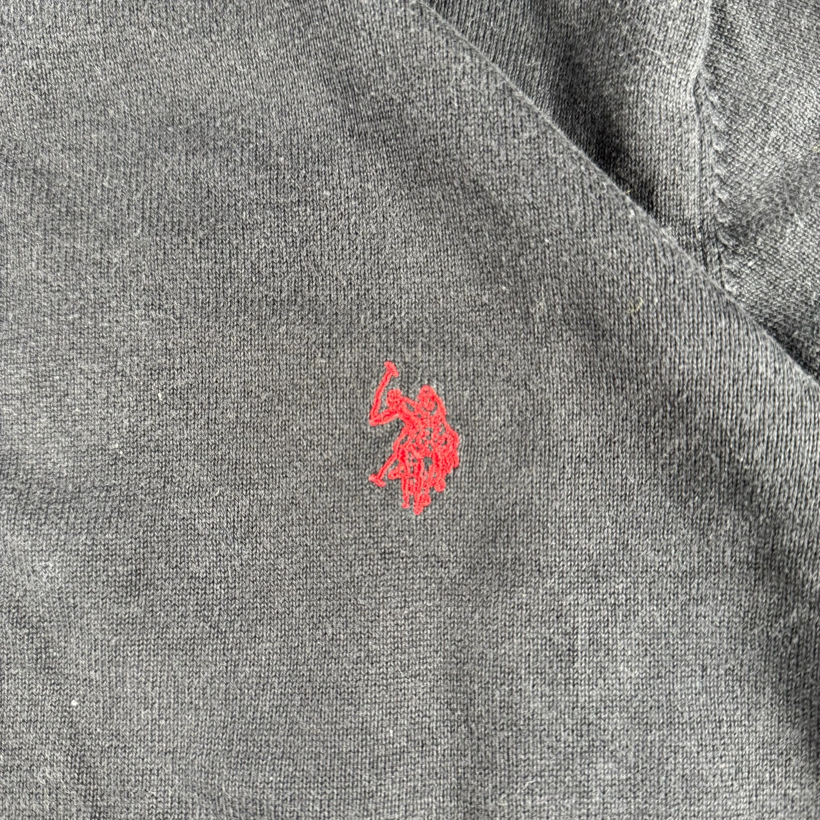 U.S. Polo ASSN Crewneck Sweatshirt Black Cotton Premium Vintage Y2K Luxury Tactical Achieve – photo 6